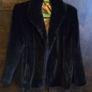 Deep Rich Brown Mouton Vintage Jacket